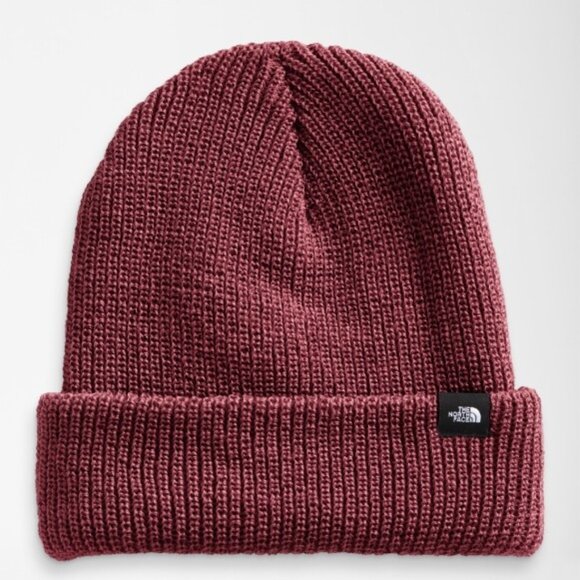 The North Face TNF Beanie  Cordovan color  Made in USA  .Unisex  NEW - Picture 2 of 3